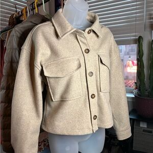 Stylish Tan Utility Jacket for Women